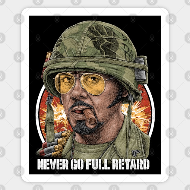 Tropic Thunder, Kirk Lazarus, Cult Classic Magnet by PeligroGraphics